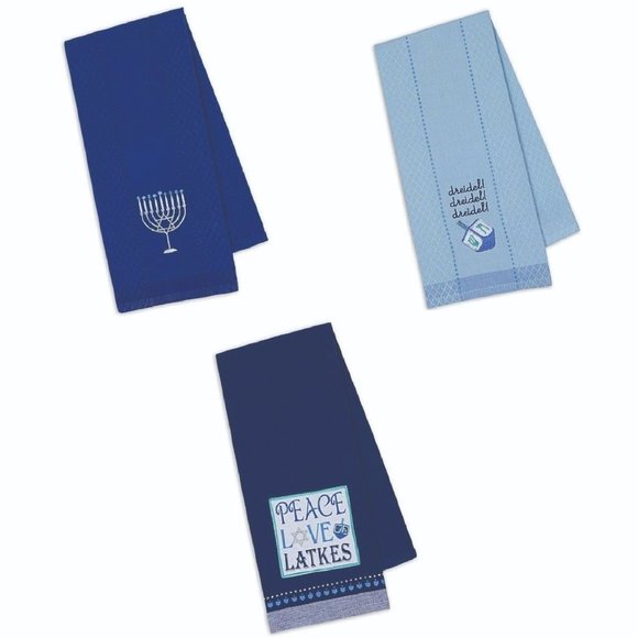 DII Accessories - 🎁✨Set of 3 Large Hanukkah Towels. 3 Designs